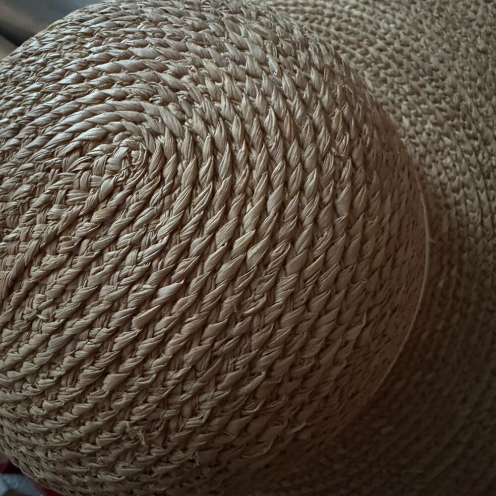 Helen Kaminski Cori Wide Brim Hat Nougat/Cream Raffia Sun Summer - Picture 15 of 16